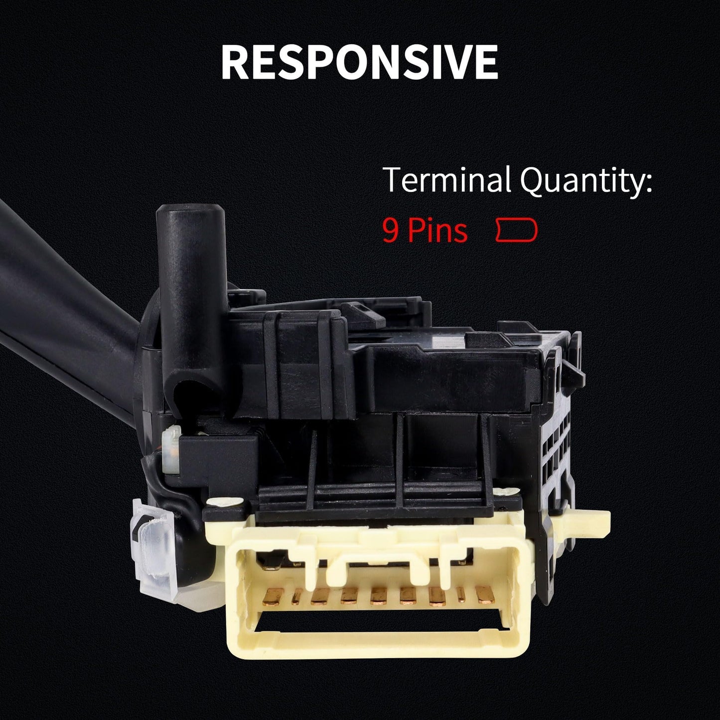 HiSport 84140-02200 Turn Signal Light Switch Column Multifunction Switch Assembly Compatible with Pontiac Vibe 2003-2008 Toyota Corolla 2003-2008 Matrix 2003-2008 Replace 88969650