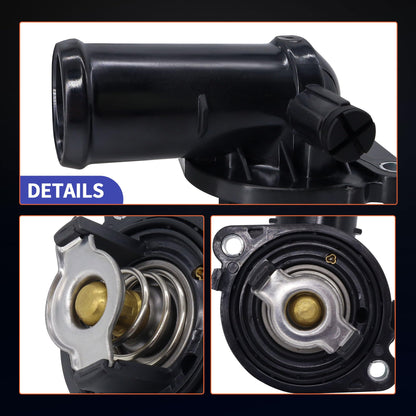 HiSport 902-3036 Thermostat Housing Assembly - Compatible with Chrysler 200 Town & Country Compatible with Dodge Avenger Grand Caravan Journey Compatible with Jeep Cherokee 2011-2018