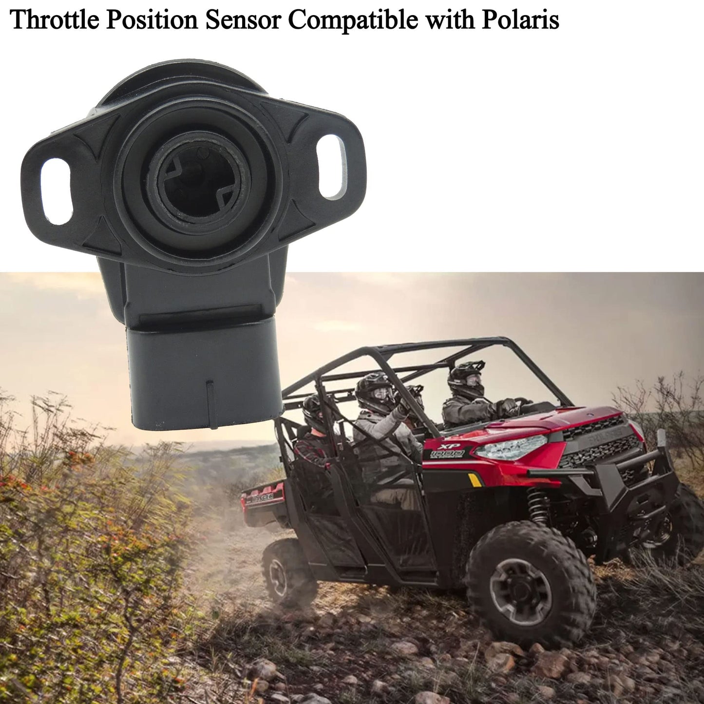 HiSport Throttle Position Sensor Compatible with Polaris Ranger 500/570,RZR 570 800,Sportsman 500/550/570 4x4 HO 2006-2016 Replace 3131705 3140173