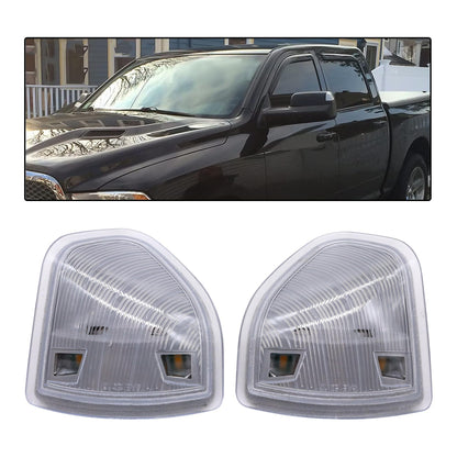 HiSport 68302828AA Left and Right LED Side Mirror Turn Signal Light Compatible with Dodge Ram 1500 2500 3500 Pickup 2010, 4000 4500 5500 2010, Ram 1500 2011-2019, 2500 3500 4000 4500 5500 2011-2018