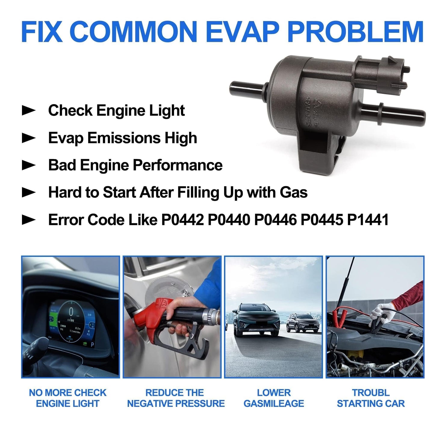 HiSport Vapor Canister Purge Valve 214-2317 - Compatible with Chevrolet Sonic Cruze Limited 2011-2018 Replaces 55567453 CP780 PV703