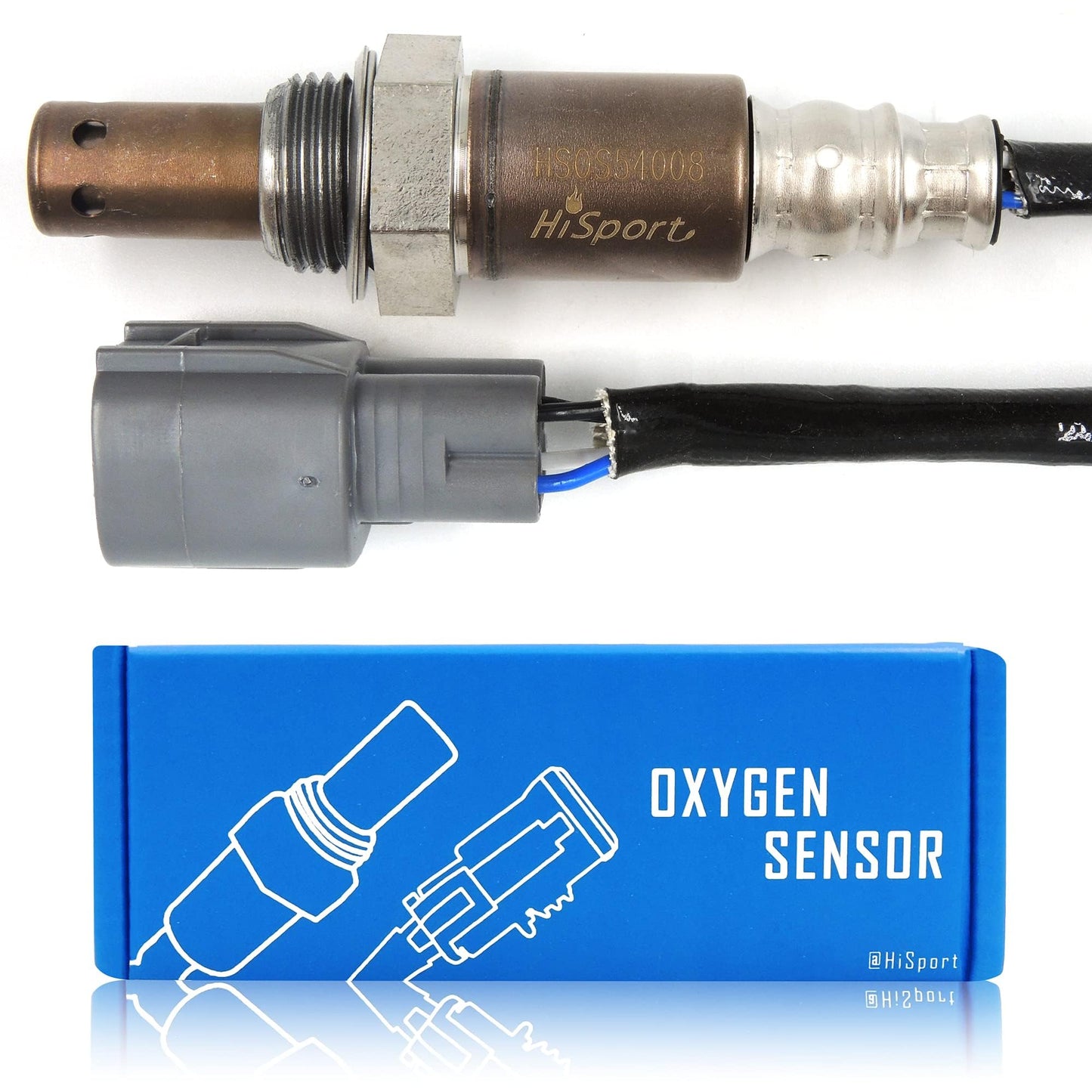 HiSport Oxygen Sensor Heated O2 Sensor, 4-Wire Air Fuel Ratio Sensor Compatible with Subaru Legacy Outback 2015-2019, Toyota Camry 2004-2006 Highlander 2009-2014 Sienna 2004-2010 Replaces 250-54008