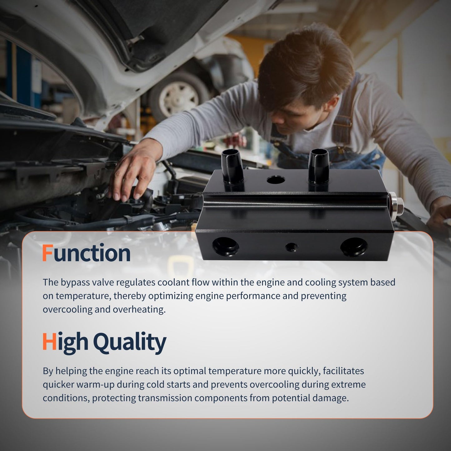 HiSport 8L90 Transmission Fluid Thermal Bypass Valve 125071000 Compatible with Chevrolet GMC 2015 2016 2017 2018