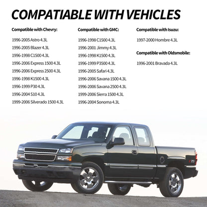 HiSport OS30680R Oil Pan Gasket - Compatible with Chevry Astro Blazer C1500 Express 1500 2500 GMC K1500 P3500 Sierra Isuzu Hombre Oldsmobile Bravada 4.3L Engine 1996-2006 - Replace OS32133
