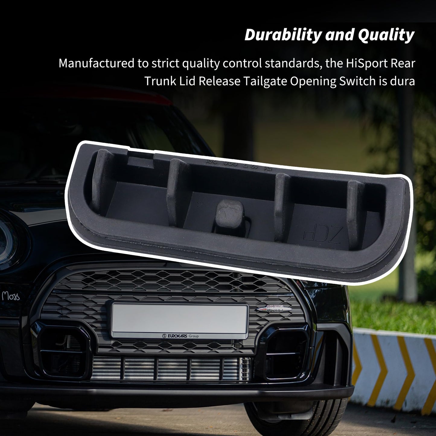 HiSport 51137039261 Tailgate Handle Switch Rubber Button Cap Cover Compatible with BMW Mini Cooper R50 R52 R53 R56 R57 R58 R59 2002 2003 2004 2005 2006 2007 2008 2009 2010 2011 2012 2013 2014 2015