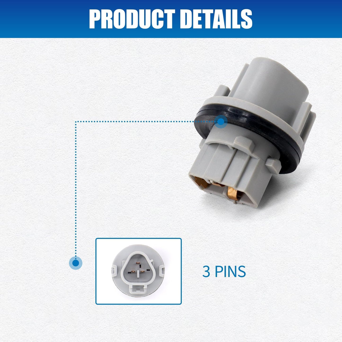 HiSport 262439B91A 2PCS Turn Signal Lamp Light Bulb Socket Holder Compatible with Nissan Altima 2012-2015, Frontier 2012-2016, Maxima 2016, Murano 2015-2016, Pathfinder 2012-2016, Rogue 2014-2016