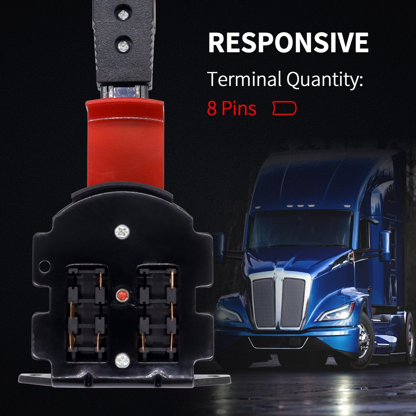 HiSport 01481383 Turn Signal Light Switch Headlamp Switch Compatible with Kenworth T600 T2000 W900 Trucks Replacement for 57759014,577.59014