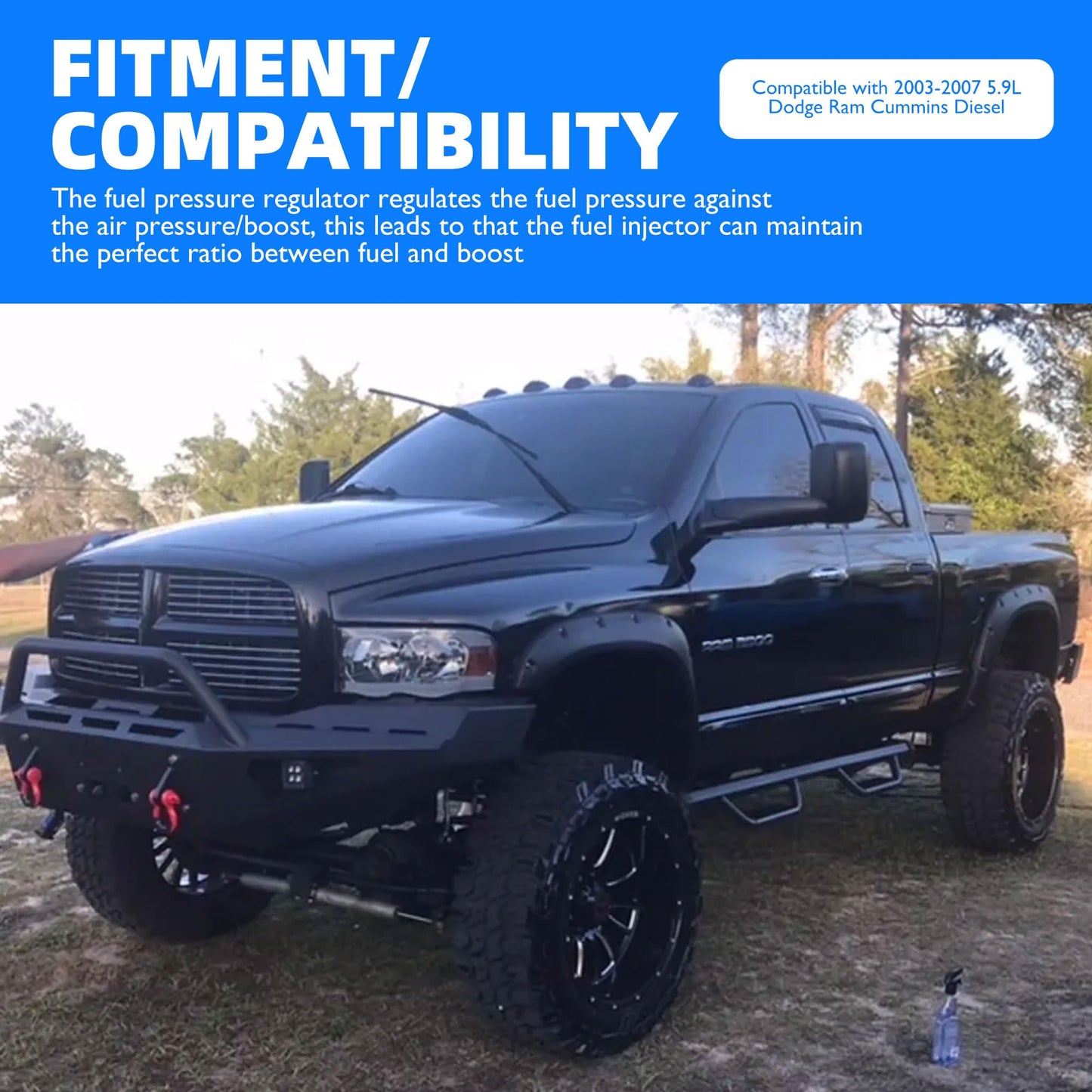 HiSport 5183245AA Diesel Fuel Injection Pressure Regulator Compatible With 2003-2009 Dodge Ram 2500 Pickup,2003-2008 Dodge Ram 3500 Pickup,2005 2006 2007 2008 2009 Dodge Ram 4000 Replace K05183245AA