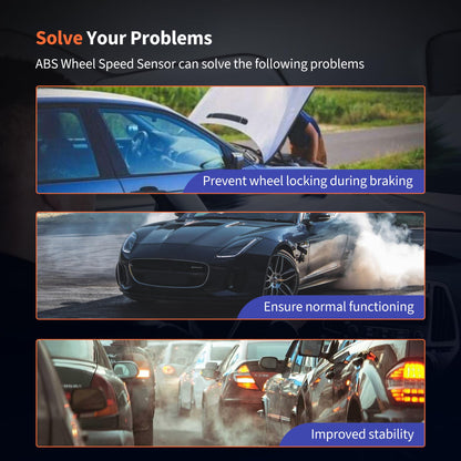 HiSport ABS Wheel Speed Sensor Front Rear left right 4PCS Compatible with Buick Chevrolet Traverse 2009-2017,Enclave 2008-2017,Replacemnt for GMC Acadia 2007-2016,Limited 2017,Saturn Outlook 2007-2010