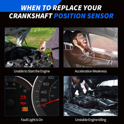 HiSport 12560228 Engine Crankshaft Position Sensor Compatible with Buick Rainier Cadillac CTS Escalade Chevrolet Avalanche GMC Envoy Forward Hummer H2 Isuzu Ascender Pontiac Replacement for 12555566