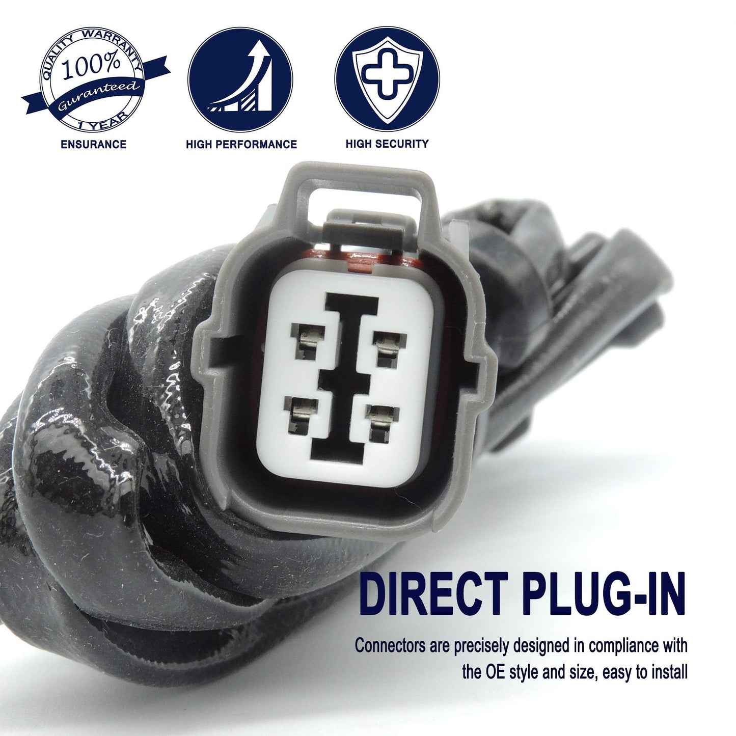 HiSport Oxygen Sensor - Upstream Heated O2 Sensor, 4-Wire Air Fuel Ratio Sensor Compatible with Honda Accord 2.4L 2003, 2004, 2005, 2006, 2007 Replacement for 234-9040