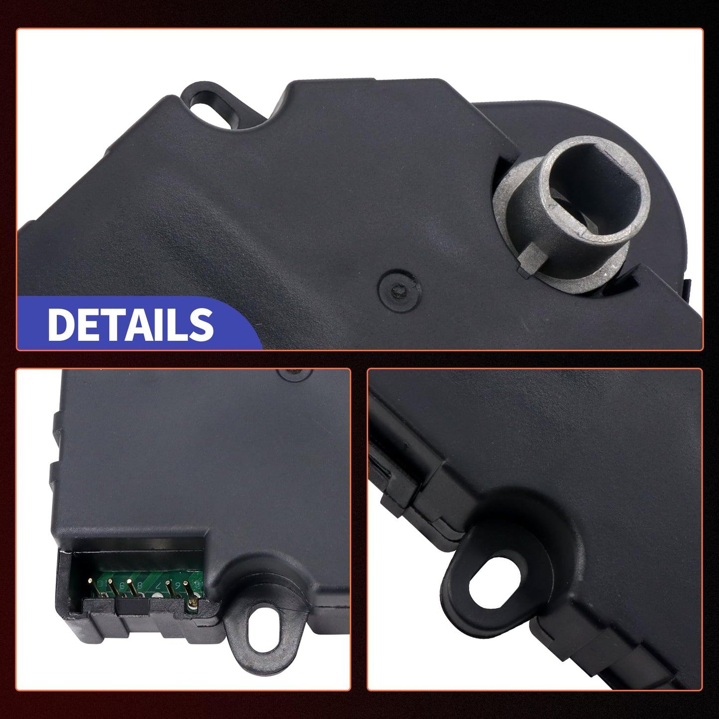 HiSport HVAC Air Blend Door Actuator 20826182 15-73989 604-140 1573989 Compatible with Chevy Traverse 2009-2013, Buick Enclave 2008-2013, GMC Acadia 2007-2013, Saturn Outlook 2007-2010