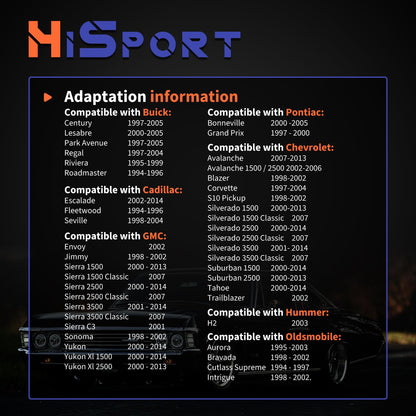 HiSport HVAC Blend Door Actuator 604-106 52402588 15-72971 89018365 Compatible with Buick, Chevy, Cadillac, GMC, Hummer, Isuzu, Oldsmobile, Pontiac Vehicles