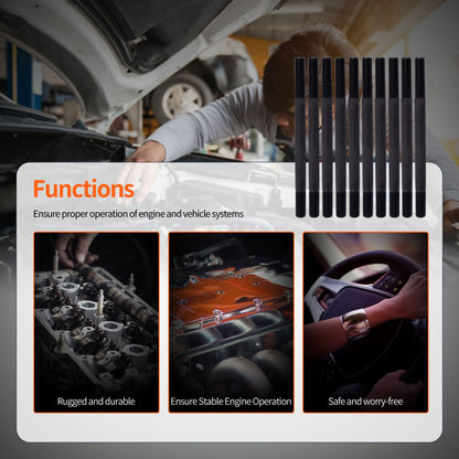 HiSport 208-4305 Cylinder Head Stud Bolt Kit - Compatible with Honda Civic 1.6L 1996-2000 Civic del Sol 1.6L 1996-1997 D16Y7 D16Y8 SOHC