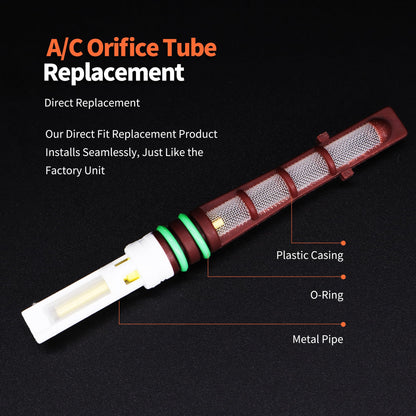 HiSport A/C Orifice Tube - Compatible with Ford Lincoln Mazda Replaces EX1000C YG-346 ZZM061179B 155755 F2DZ19D990A