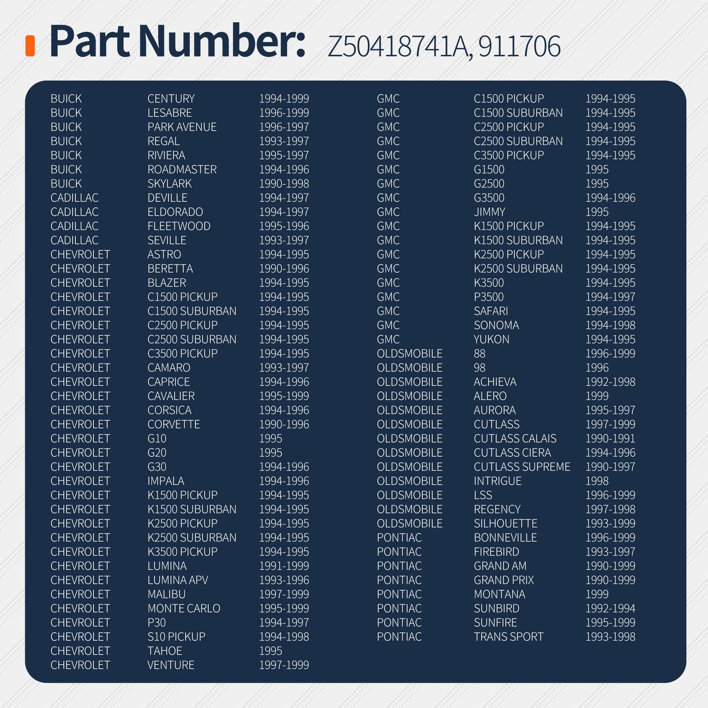 HiSport Vapor Canister Purge Valve 911-072 Compatible with BUICK CADILLAC CHEVY GMC VOLDSMOBILE PONTIAC 1990-1999 - Replaces 1997201 1997210