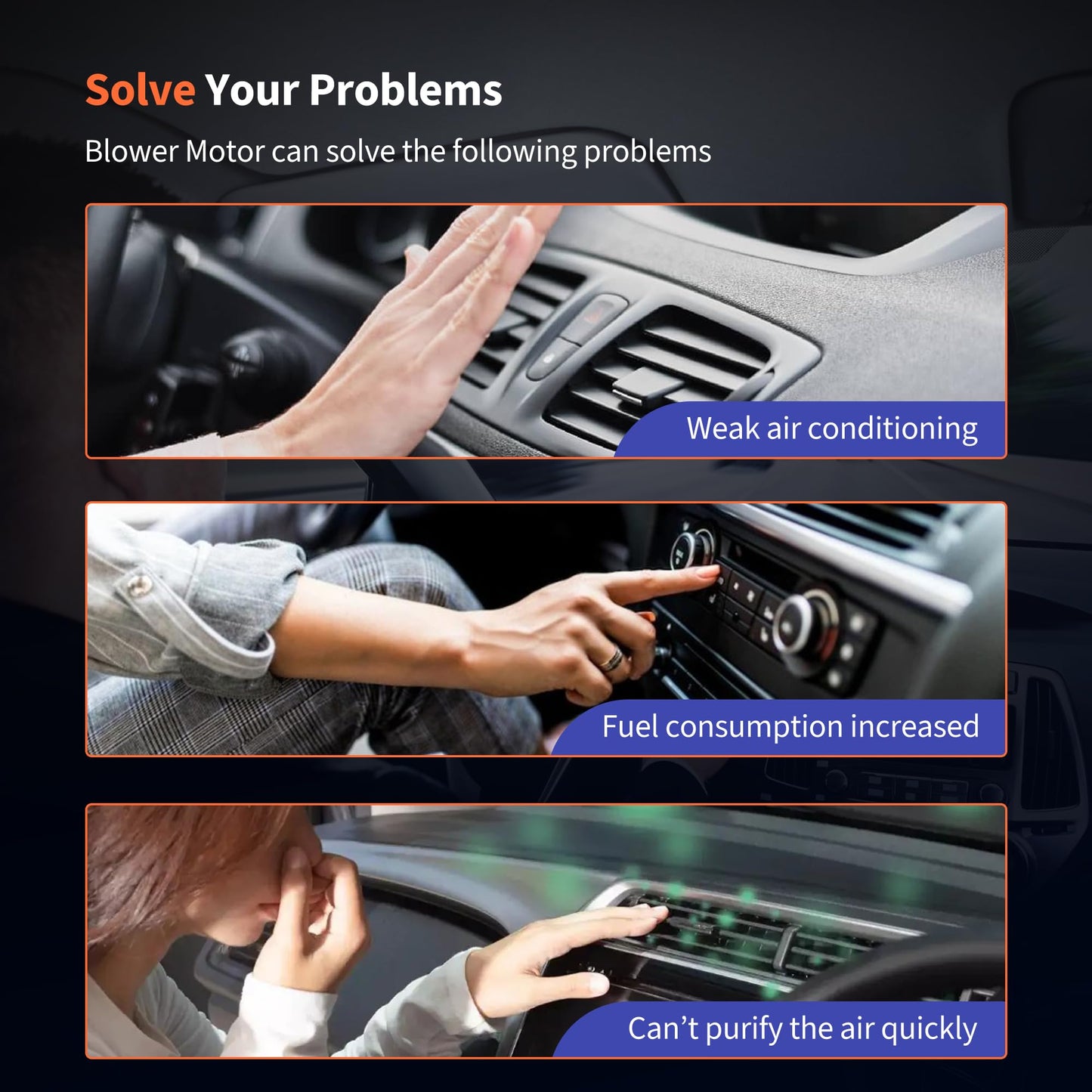 HiSport HVAC Heater Blower Motor Assembly with Fan, Compatible with Nissan NV1500 NV2500 NV3500 2012-2021 Titan XD 2016-2021, Replaces Part# 700314