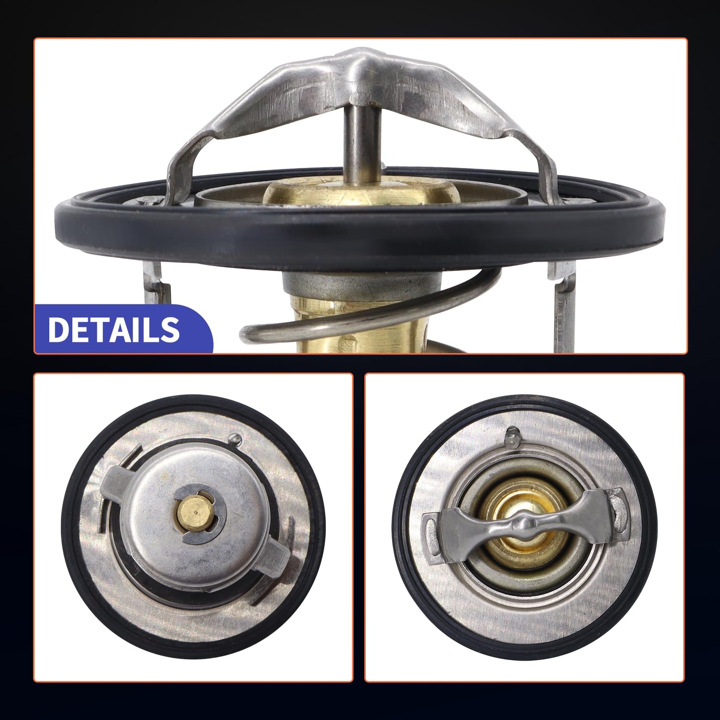 HiSport Engine Coolant Thermostat - Compatible with Scion tC xB xD | Toyota Highlander Avalon RAV4 Camry Sienna Venza Corolla Matrix Solara MR2 Spyder - Replace THT-019