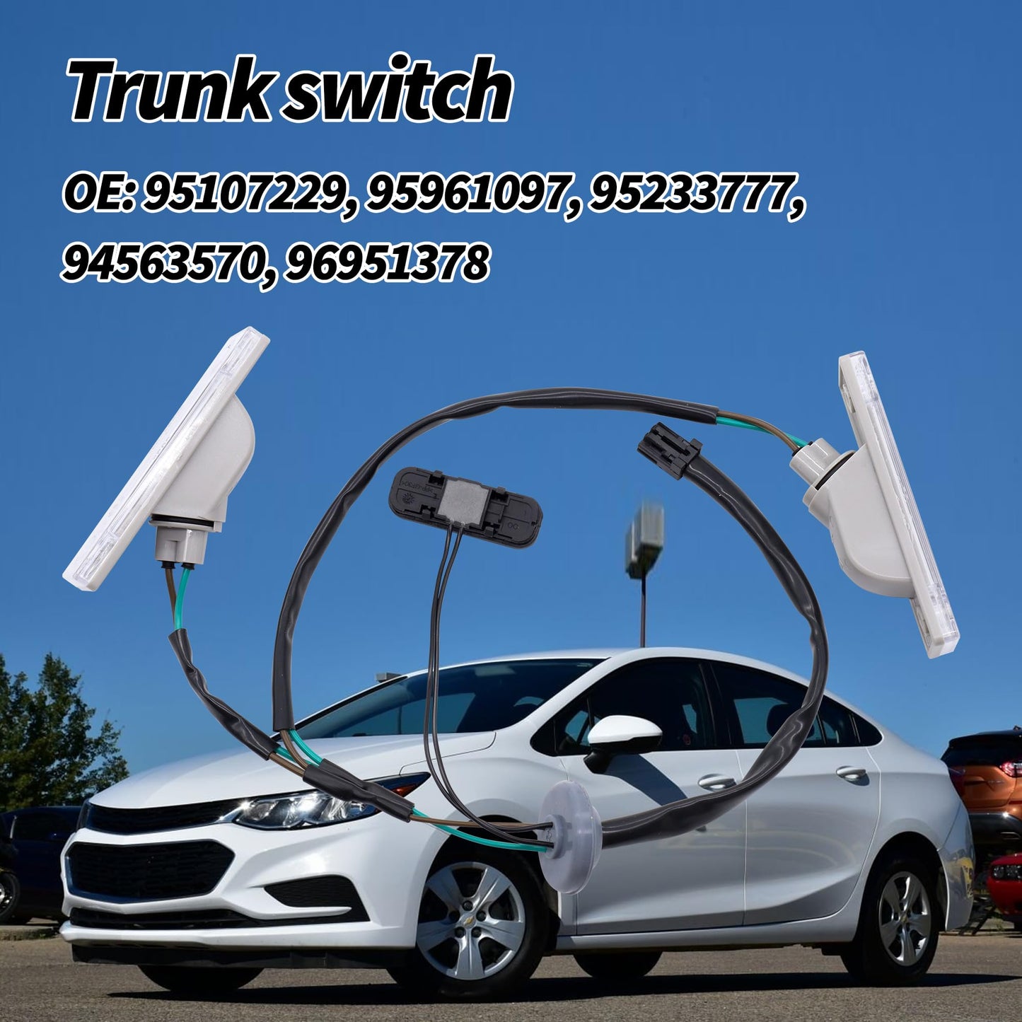 HiSport 95107229 Rear Trunk Release Switch Button - Compatible with Chevry Cruze 2011 2012 2013 2014 Orlando 2012