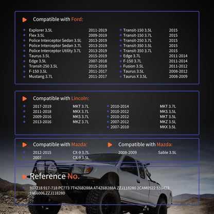 HiSport Engine Camshaft Position Sensor 917718 - Compatible with Ford Edge Explorer F-150 Flex Fusion Mustang Police Interceptor Sedan Utility Taurus X Transit-150 Transit-250 3.5L 3.7L 2007-2019