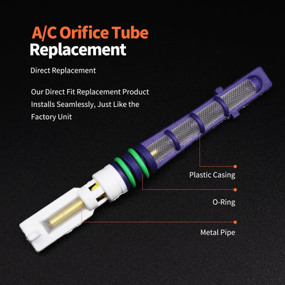 HiSport A/C Orifice Tube - Compatible with Dodge Jeep Eagle Replaces EX4101C EC01614G9 55036182 4883551A