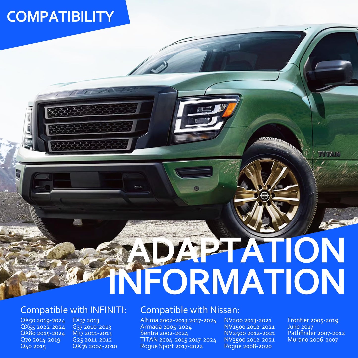 HiSport PCV Valve - Compatible with Nissan Altima Armada Sentra TITAN Rogue Sport NV200 NV1500 NV2500 NV3500 Rogue Frontier Juke Pathfinder Murano - Replace 11810-6N202