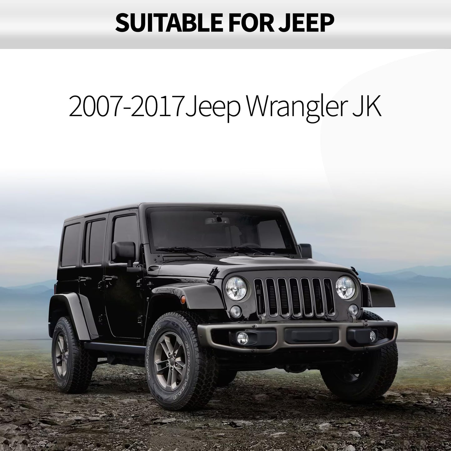 HiSport 68026937AB Hard Top Foam Blocker Seal Kit - Compatible with Wrangler JK 2007-2017