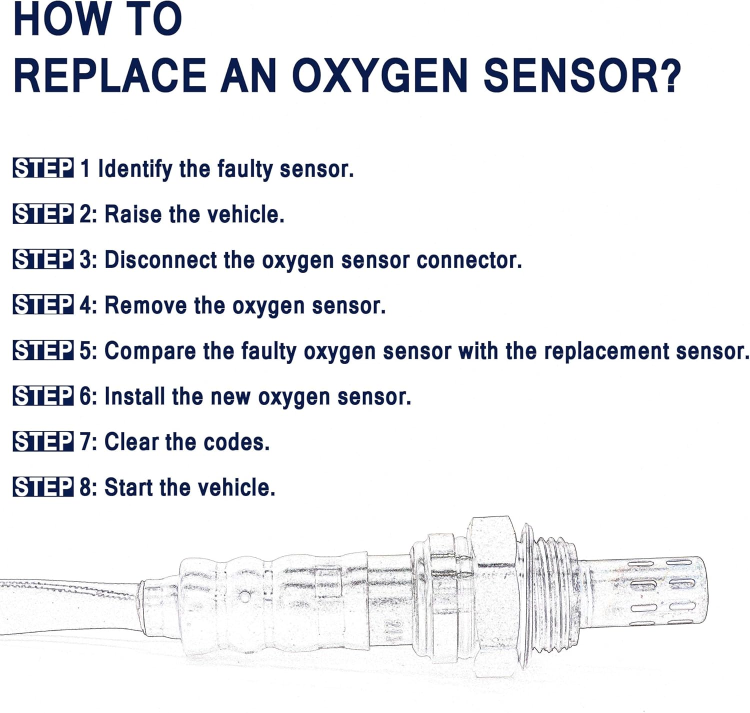 HiSport Wideband Oxygen Sensor 234-5107 - Heated O2 Sensor Replacement for 250-25035, 5-Wire Air Fuel Ratio Sensor,1 Upstream, Compatible with Audi A3/A3 Quattro/TT/TT Quattro, VW Passat and More