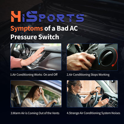 HiSport HVAC Binary Switch - Compatible with Acura CL EL Integra RSX Honda Accord Civic CR-V Replaces SW 10000C