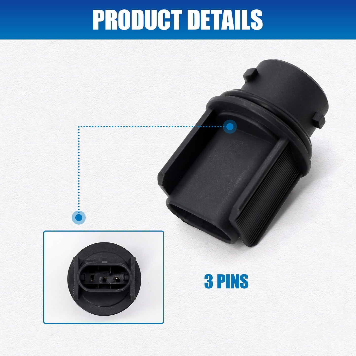 HiSport 2PCS 224-394-025 Front Turn Signal Bulb Socket for HAL 3157NA 4157NA Compatible with Freightliner Cascadia M2, Columbia Headlight Light Lamp Connector Plug Replace 224-394-045