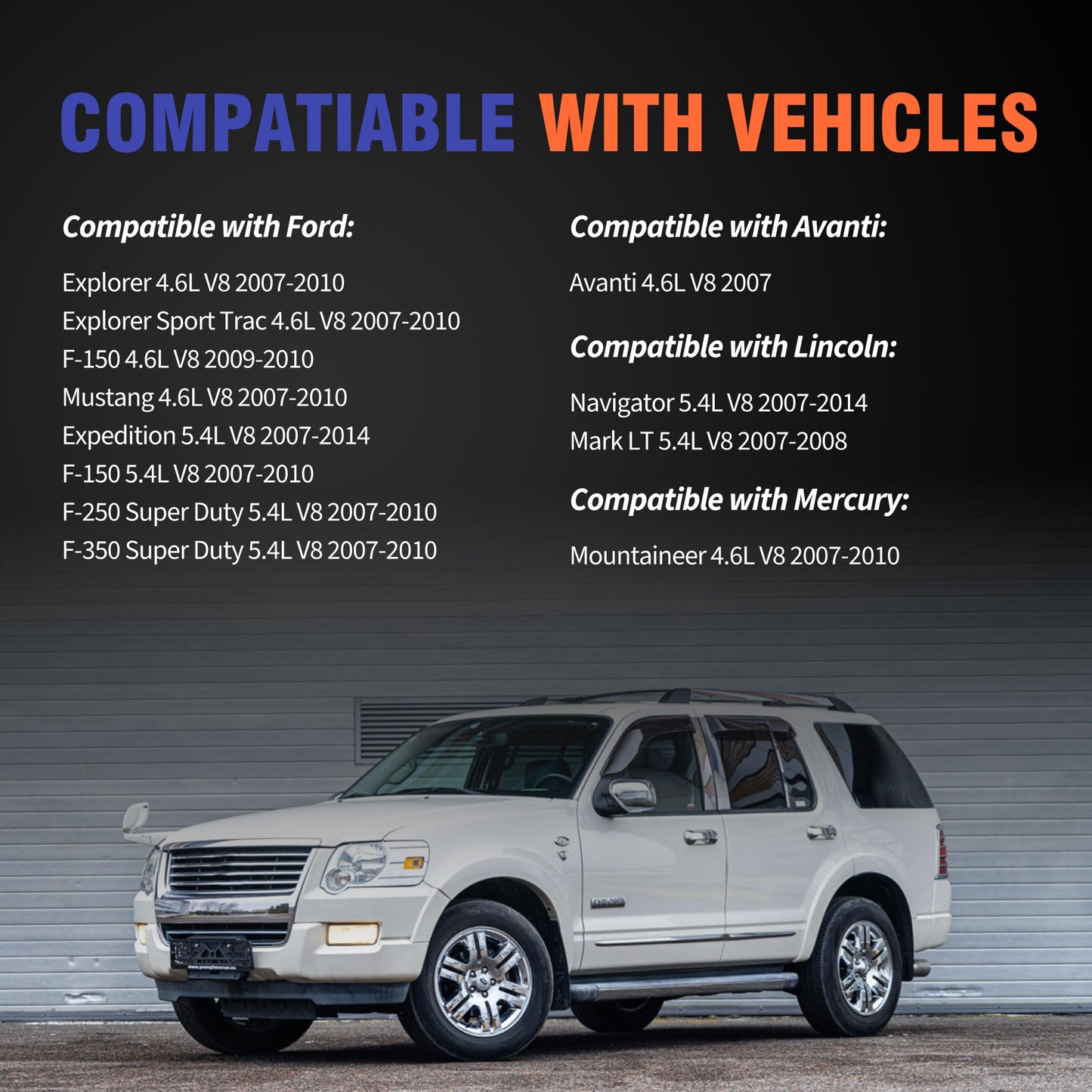 HiSport Valve Cover Gasket Set Kit - Compatible with Avanti Ford Explorer Explorer Sport Trac F-150 Mustang Expedition F-250 F-350 Super Duty Lincoln Navigator Mark LT 4.6L 5.4L - Replace VS50687R