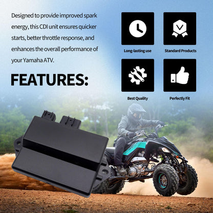 HiSport CDI Box Ignitor Module Unit - Compatible with Yamaha YFM350X Warrior 350 2002 2003 2004 YFM350 Raptor 350 2004 2005 2006 2007 2008 2009 2010 2011 2012 2013 Replaces 5YT-85540-00-00