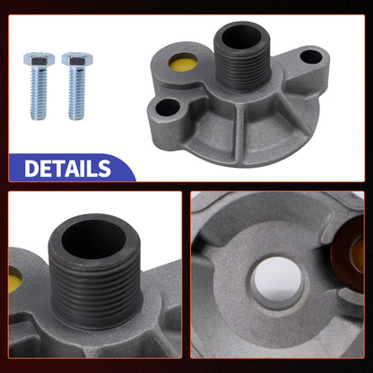 HiSport Oil Filter - Compatible with Chevy V8 Engines SBC BBC Spin On Bypass 305 307 327 350 400 396 402 427 454 - Replace 3952301