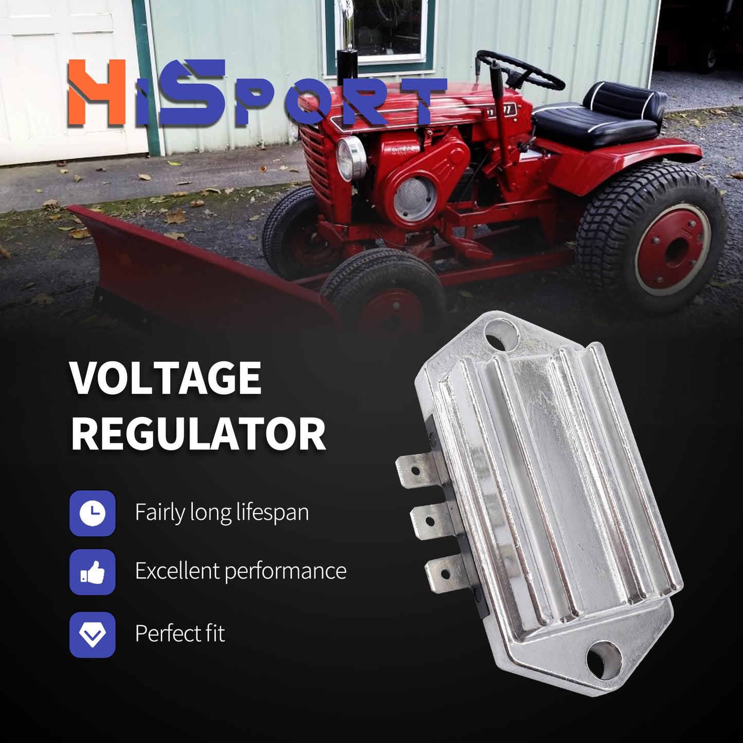 HiSport Voltage Regulator Rectifier - Compatible with Kohler AM106357 AM34738 John Deere 41-403-04 41-403-10-S Replaces 2540303 2575503 4140301 4140306