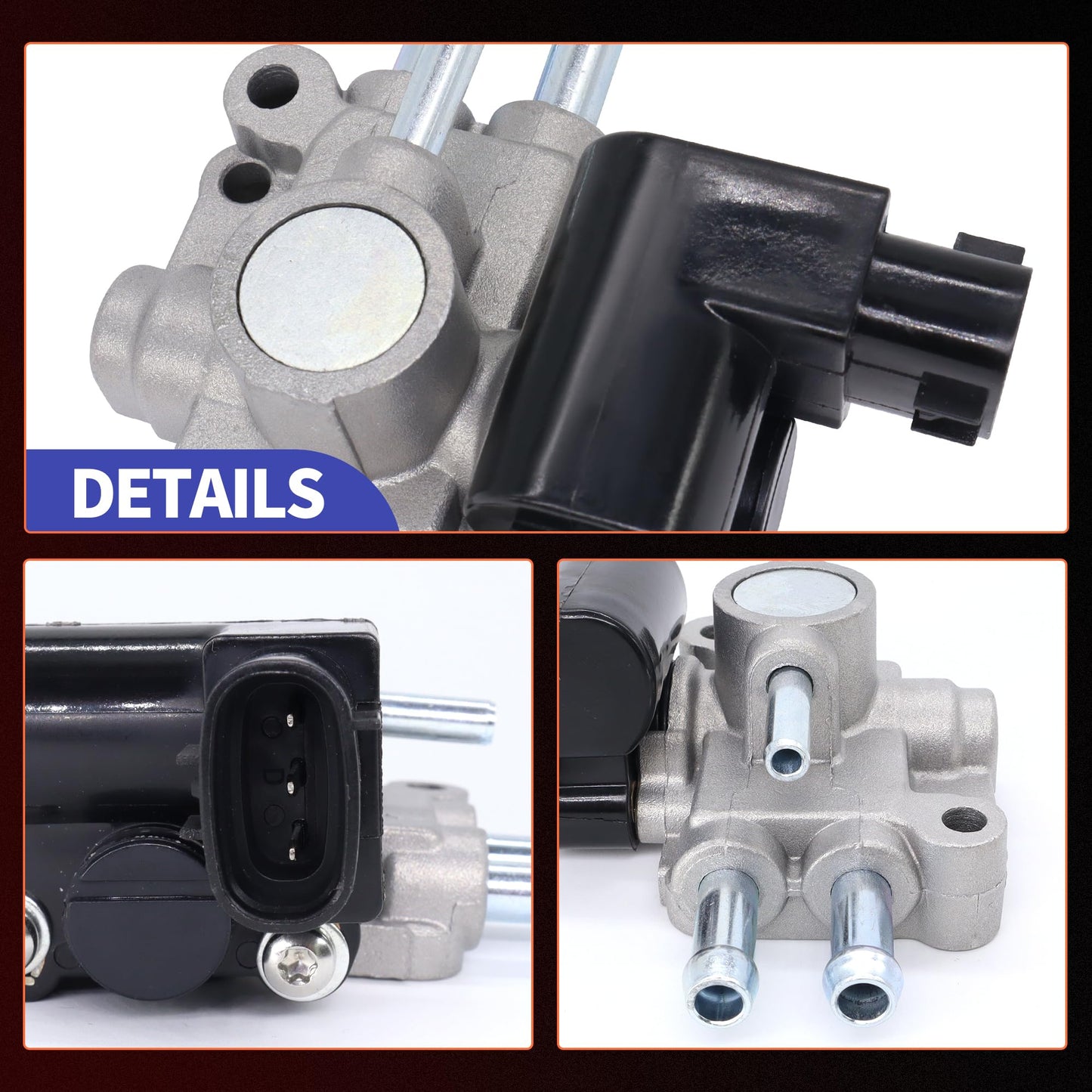 HiSport IAC Idle Air Control Valve With Gasket Compatible with Honda Accord 2.3L EX LX SE DX 1998-2002 Replace 36460PAAL21 AC271