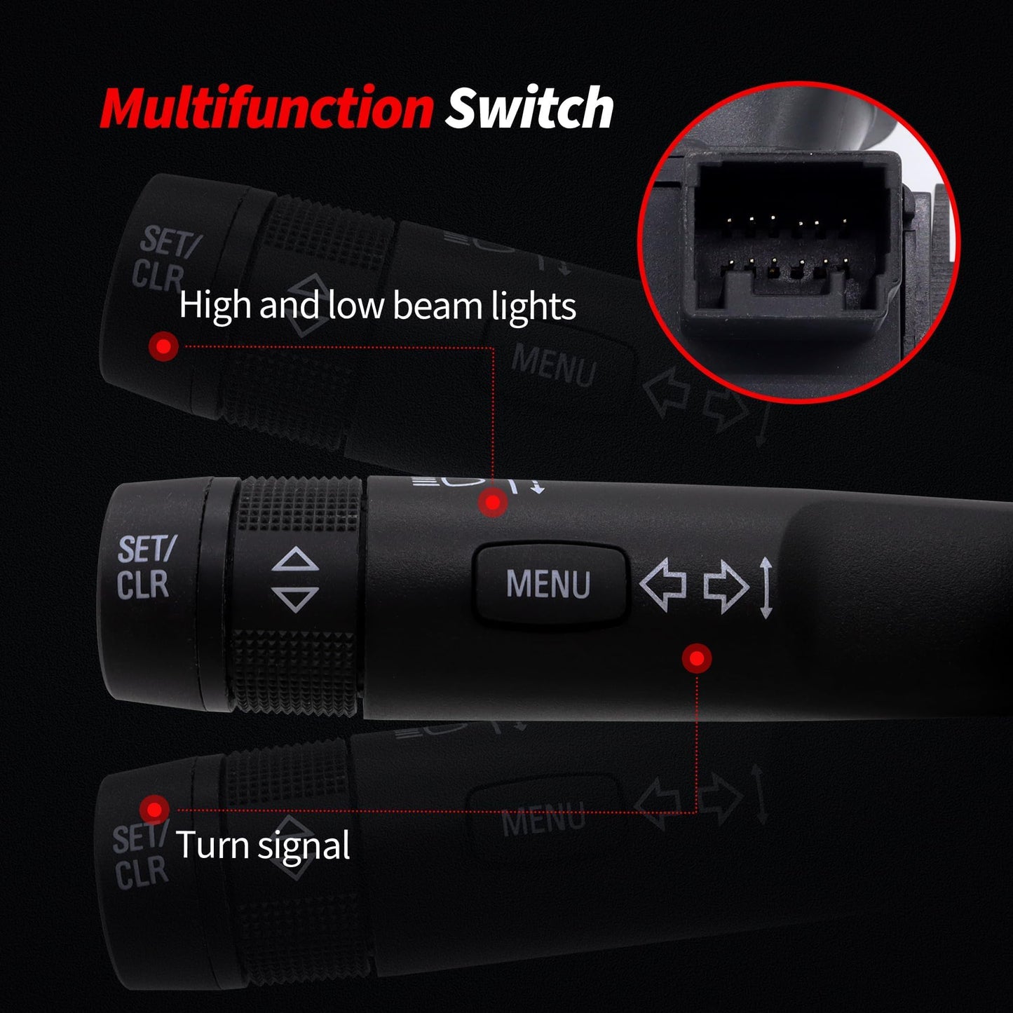 HiSport Turn Signal Switch/Headlight Dimmer Compatible with Buick Cascada 2016,Regal 2011 2012 2013,Verano 2012-2017;Chevrolet Chevy Cruze 2011-2016,Cruze Limited 2016,Orlando 2012 2013 2014#20941129