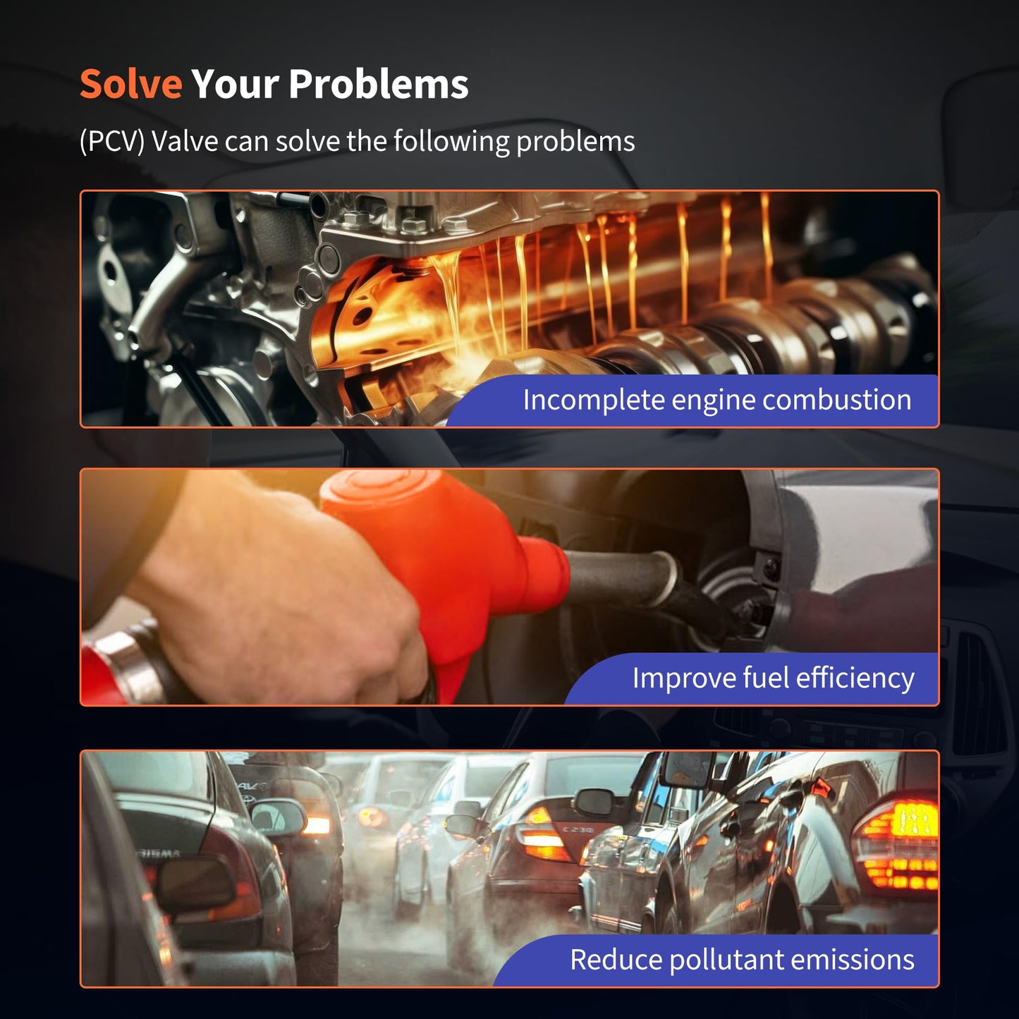 HiSport PCV Valve - Compatible with Lexus SC430 GS430 GX470 LX470 LS430 Compatible with Toyota 4Runner Sequoia Tundra Land Cruiser 2003-2010 - Replace 045-0353