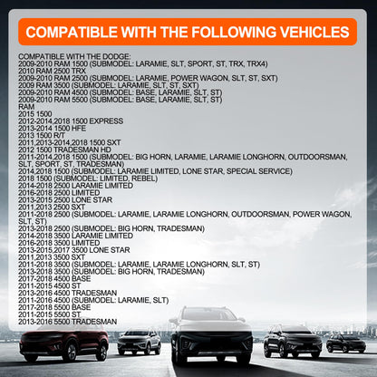 HiSport HVAC Heater Blower Motor Fan Resistor - RU710 68048900AA Compatible with Dodge Ram 1500 2500 3500 4500 5500 2009-2018 Truck Replace 4P1621 973029 RU710 68048900AA 68048900AB