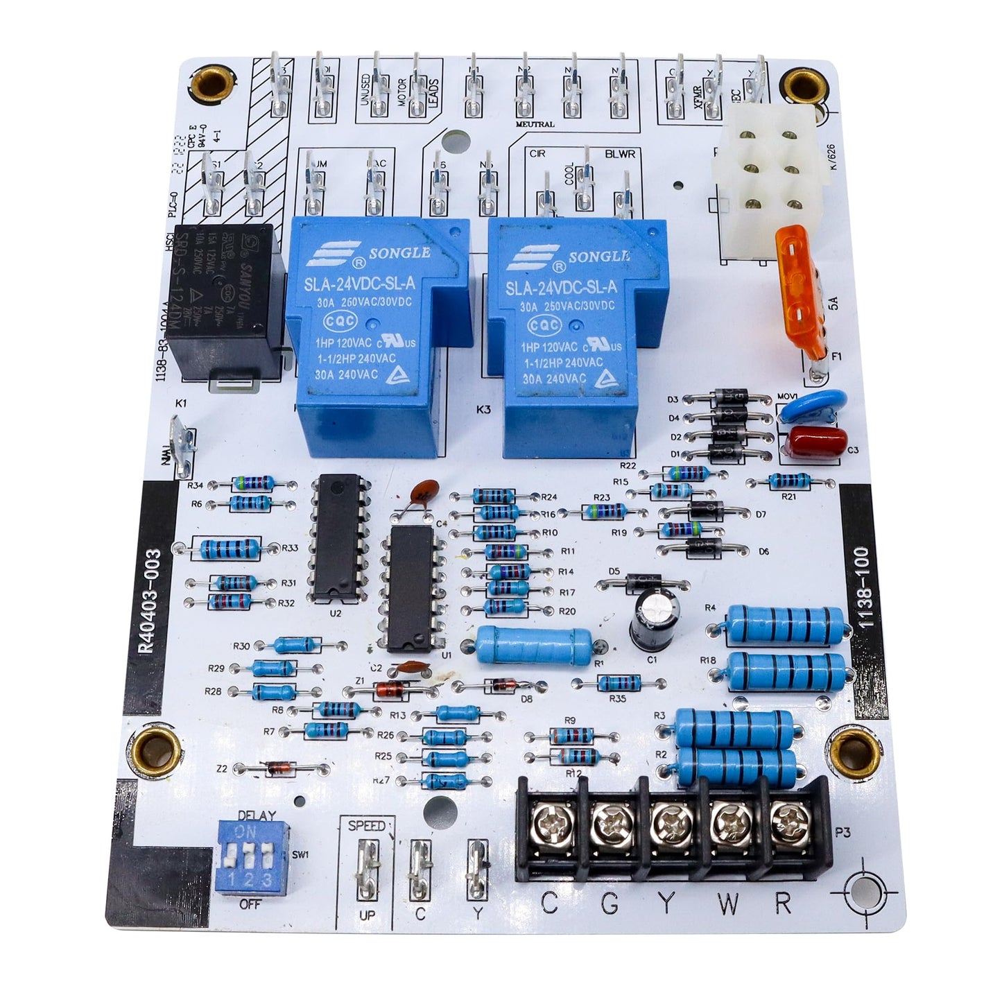 HiSport R40403-003 Furnace Blower Control Circuit Board - Compatible with Armstrong Ultra SX80 SX90 Honeywell ST9120C Replaces 40403-001 40403-002 40403-003