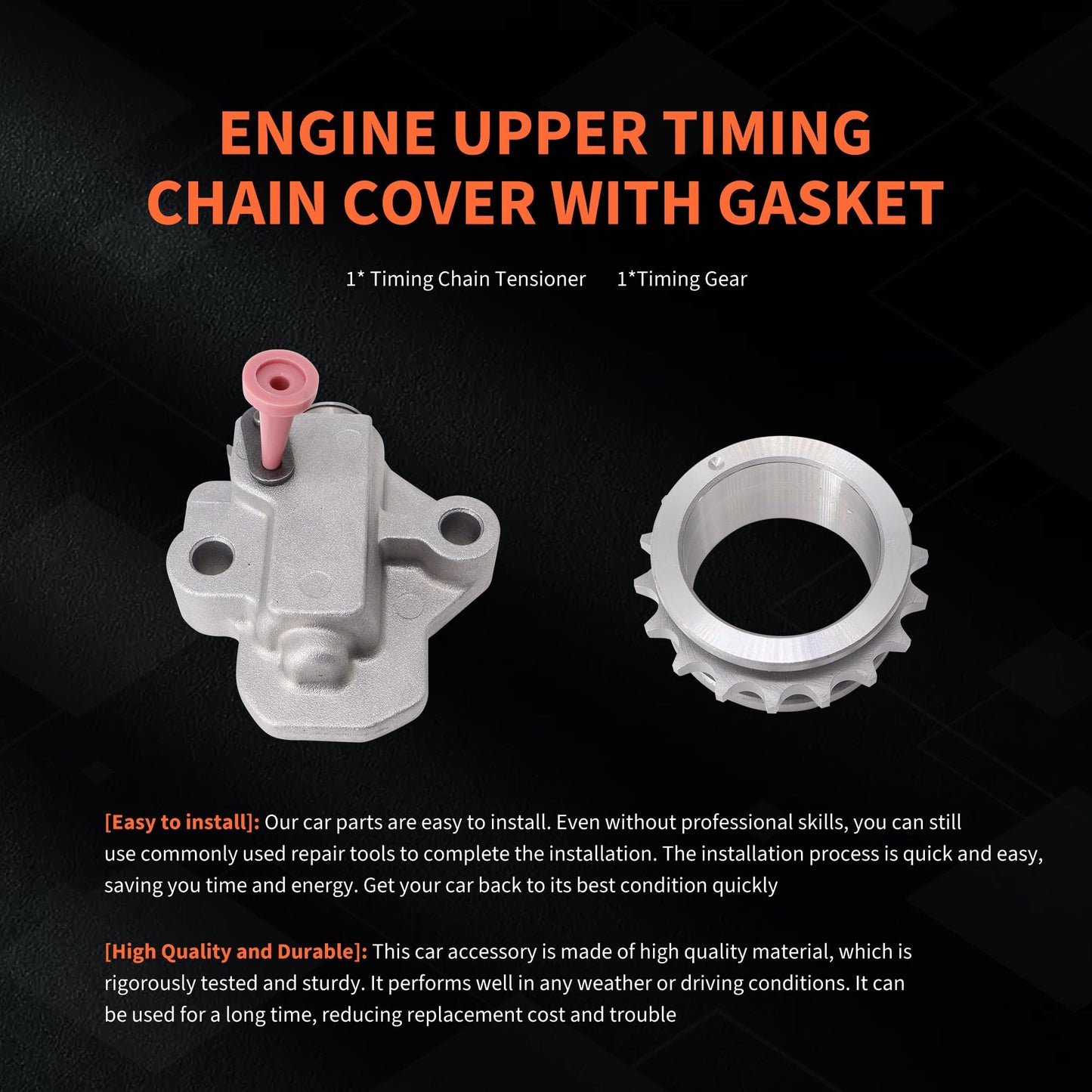 HiSport 243212B620 Timing Chain Kit with VVT Sprocket - Compatible with Hyundai Accent Elantra GT Kona Sonata Tucson Kia Forte Koup Forte5 Optima Rio Seltos Soul 2012-2021 1.6L