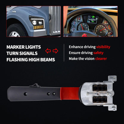 HiSport 82406821 12-Pin Turn Signal Switch Compatible with Kenworth Mack Volvo Replacement for 1MR587AM