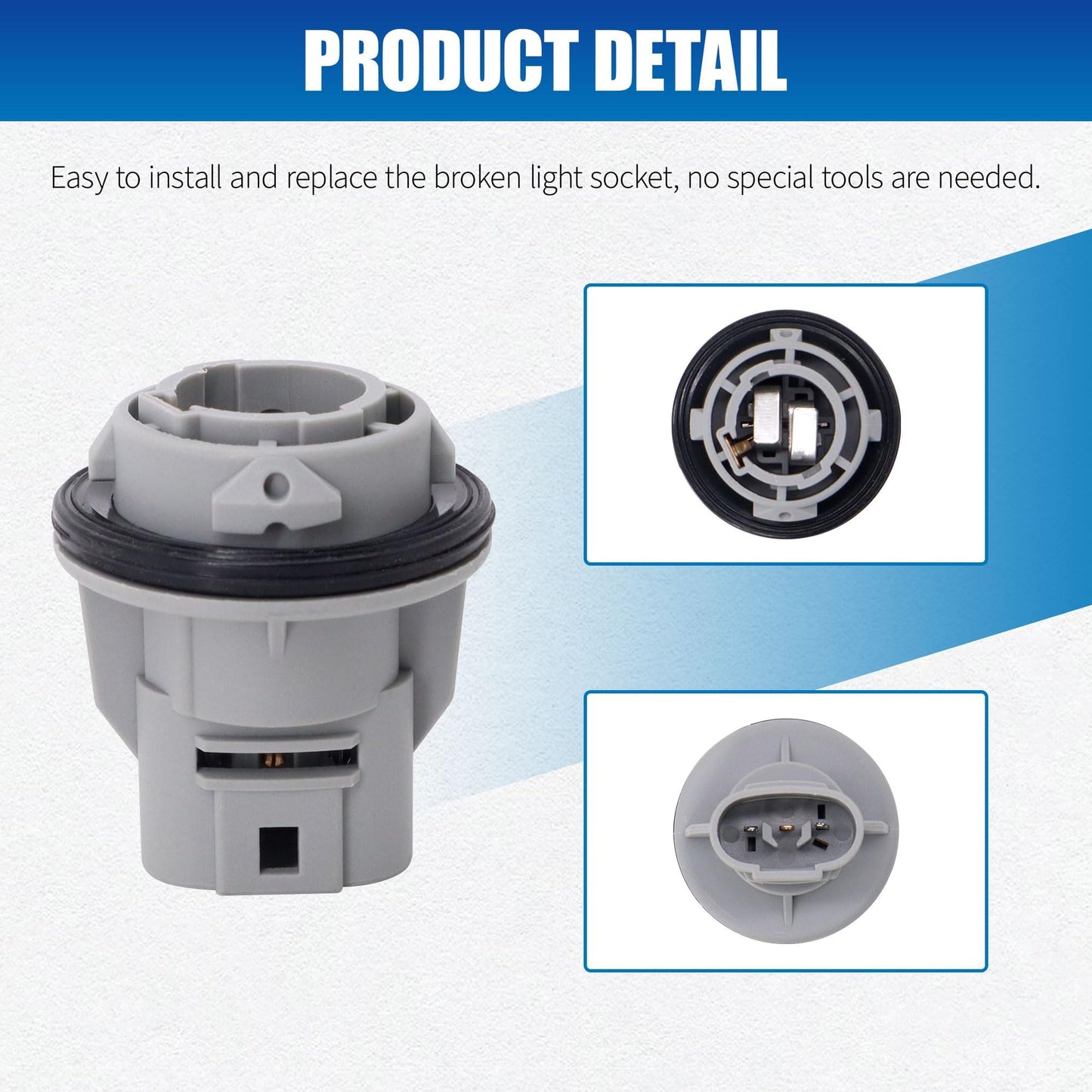 HiSport 33302-SR3-A01 1PACK Turn Signal Blinker Light Bulb Socket & Connector Compatible with Acura CL RDX RL RLX TL TSX, Honda Accord Crosstour Civic Element Odyssey CRV Pilot 2003 2004 2005
