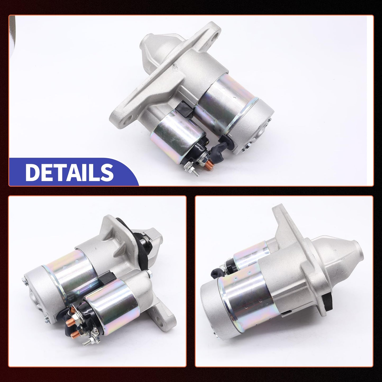 HiSport New Starter Motor - Compatible with Chevy City Express Compatible with Nissan NV200 Sentra Juke Cube Tiida Versa Micra 2007-2021 - Replace 19317693