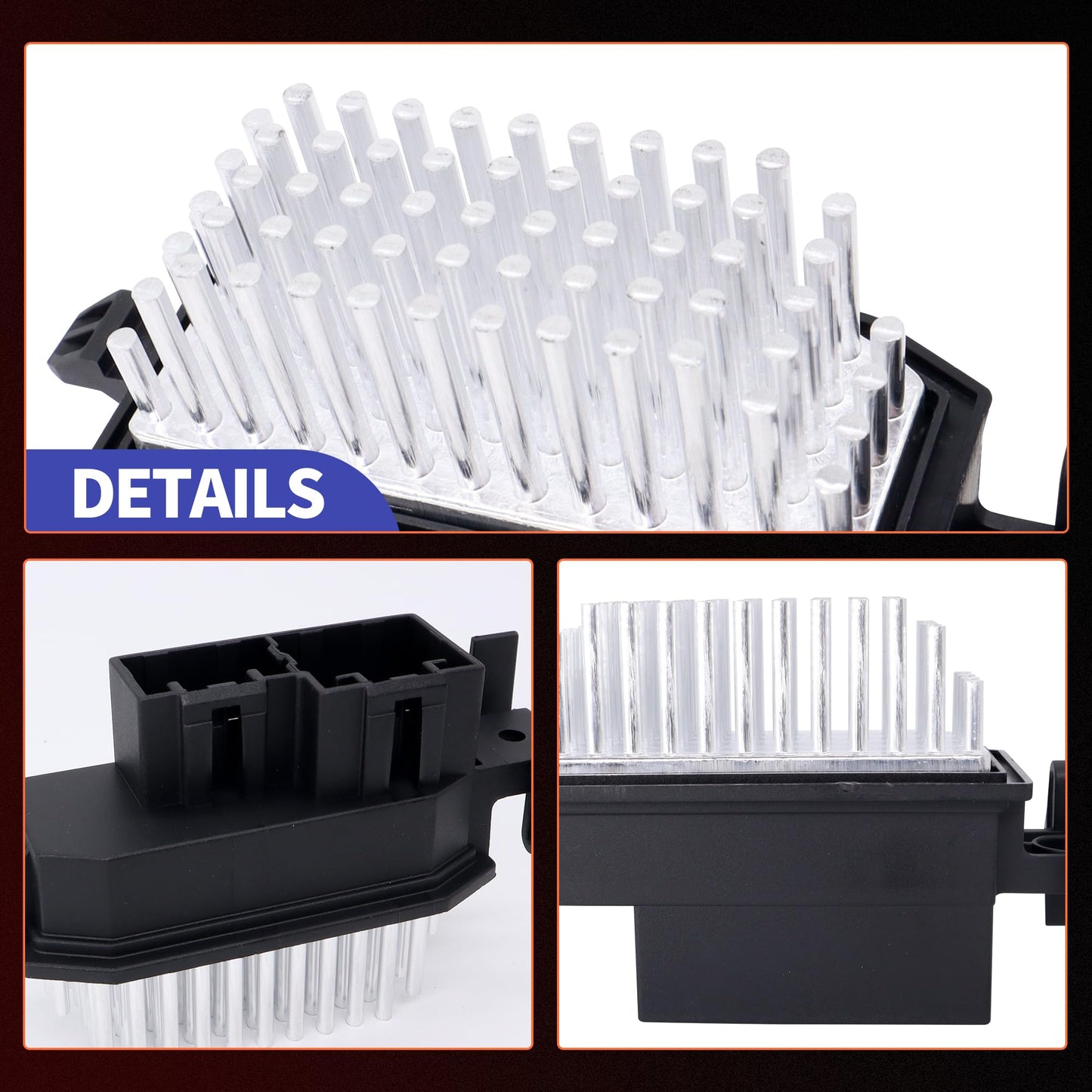 HiSport 68163794AA HVAC Blower Motor Resistor - Compatible with Dodge Dart 2013 1.4L 2.0L 2.4L - Replace JA1911