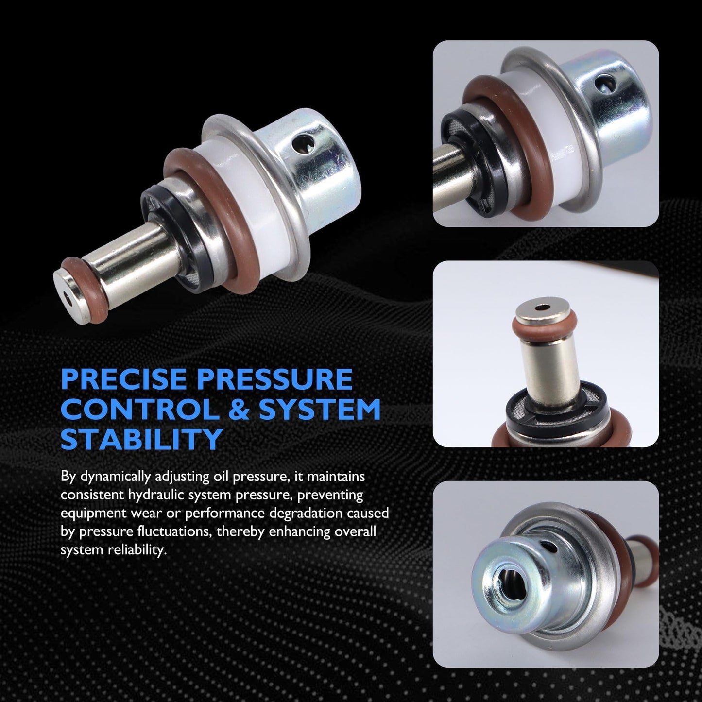 HiSport PR4080 Fuel Injection Pressure Regulator Compatible with Honda Civic 2006,Odyssey 2005 2006 2007 2008 2009 2010 2011,Ridgeline 2010 2011 2012 2013;Acura TL 2004 2005 2006 2007 2008 2009