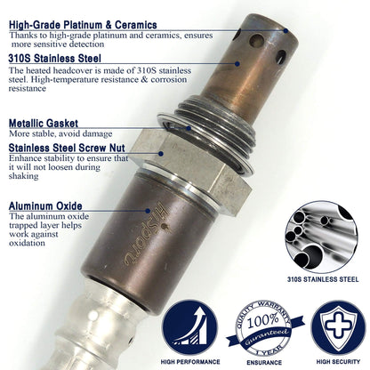 Hisport Oxygen Sensor Compatible with Lexus ES350 2007 RX350 2007-2011 RX450H 2010, Toyota RAV4 2003-2012 Sienna 2007-2010 Solara 2004-2008 Avalon 2005-2007 Camry 2003-2011 Replaces 234-9049
