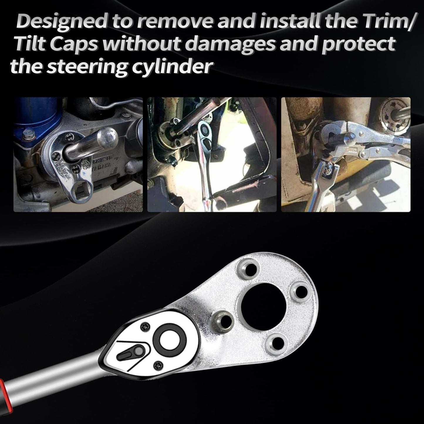 HiSport Outboard Trim Tilt Pin Wrench Tools Set MT0004 MT0006 MT0009 - Compatible with Yamaha Suzuki Johnson Evinrude Honda Outboard