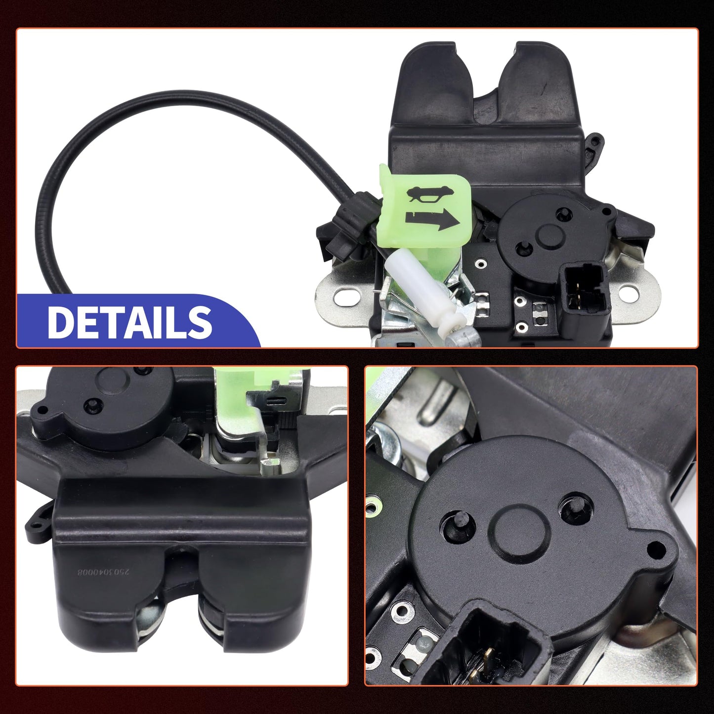 HiSport Rear Tailgate Trunk Latch Lock Actuator Compatible with Hyundai Sonata 2011-2015 Replacement for 81230-3Q000 812303Q000