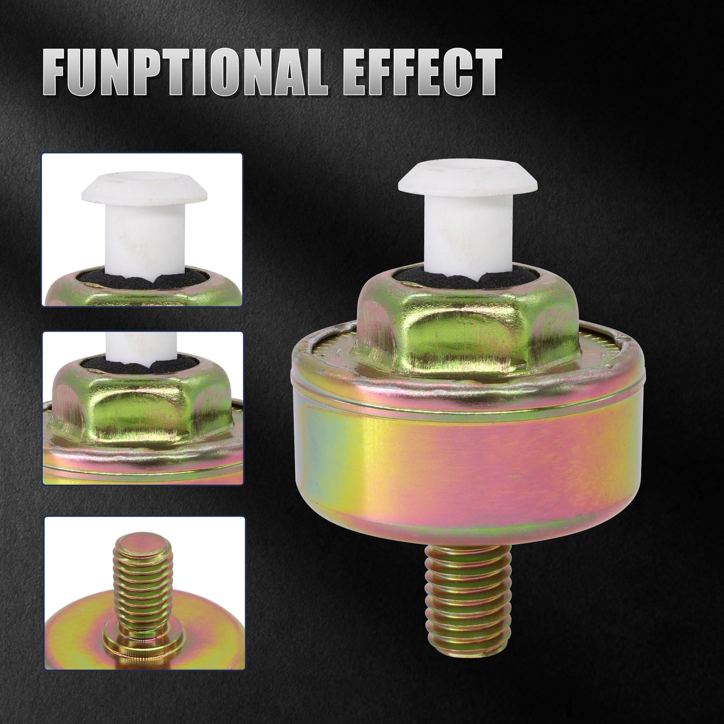 HiSport 12601822 Knock Sensors with Harness Wire - Compatible with Cadillac Escalade ESV EXT CTS Chevry Express 1500 2500 3500 Silverado 1500 2500 3500 Suburban 1500 2500 GMC Savana 1500