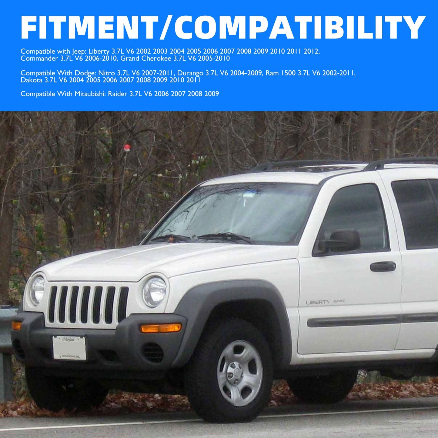 HiSport 56041479AC Crankshaft Position Sensor Compatible with Dodge Dakota 2004-2010, Durango Nitro Ram 1500 Pickup, Jeep Commander Grand Cherokee Liberty, Mitsubishi Raider, Ram 1500 Dakota